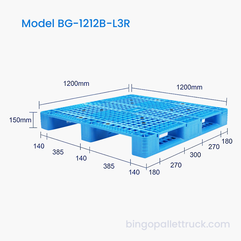 Egységes méretű, 1200x1200 mm-es raklap acélrudakkal, tökéletes automatizált raktárrendszerekhez