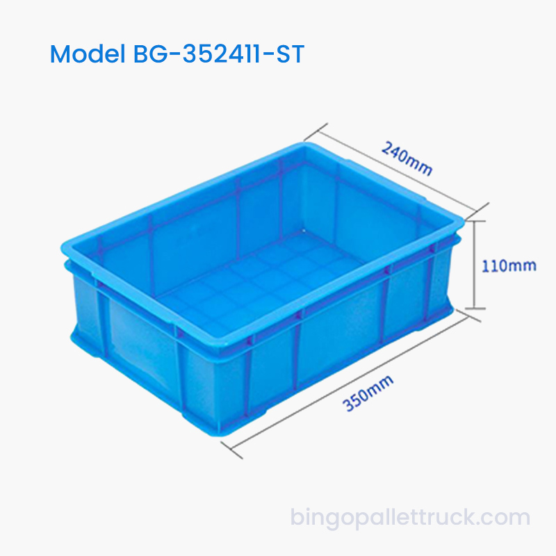 6 literes HDPE egymásra rakható műanyag horddoboz napi tároláshoz