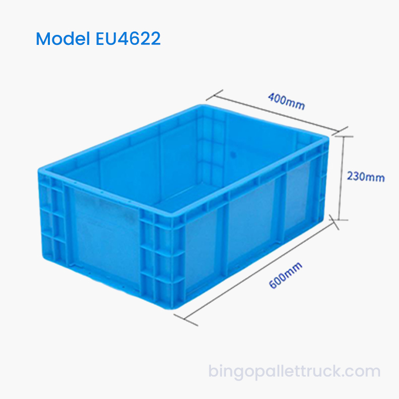 44 literes nagy kapacitású EU tote box tömeges tároláshoz