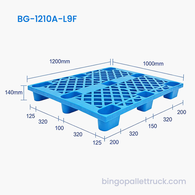 1200x1000mm könnyű műanyag raklap raktárhoz
